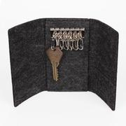 环保毛毡包 毛毡钥匙包 创意绑带钥匙包定制