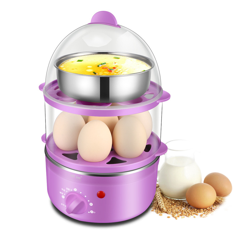 定时双层煮蛋器 迷你家用自动断电小型早餐神蒸蛋机 中秋送什么给员工