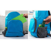 户外便携可折叠双肩包 旅行登山包 防水尼龙运动背包